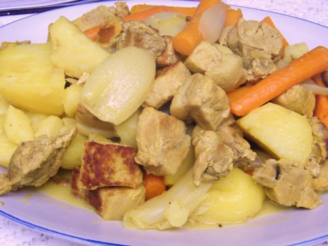 A closer look at the completed dish.