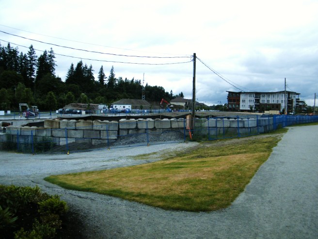 Development a few streets away from the historic town centre.