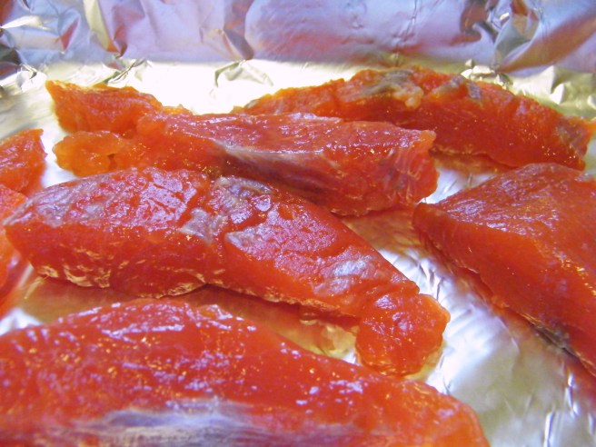 Salmon, ready for baking Salmon, ready for baking