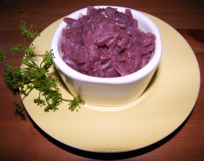 The onion marmalade. The onion marmalade.