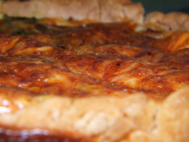 Spinach and Bacon Quiche