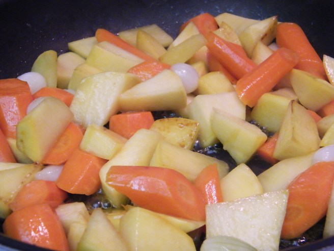Beautiful colour on sautéed vegetables.