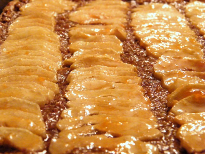 The tart, about to go into the oven.