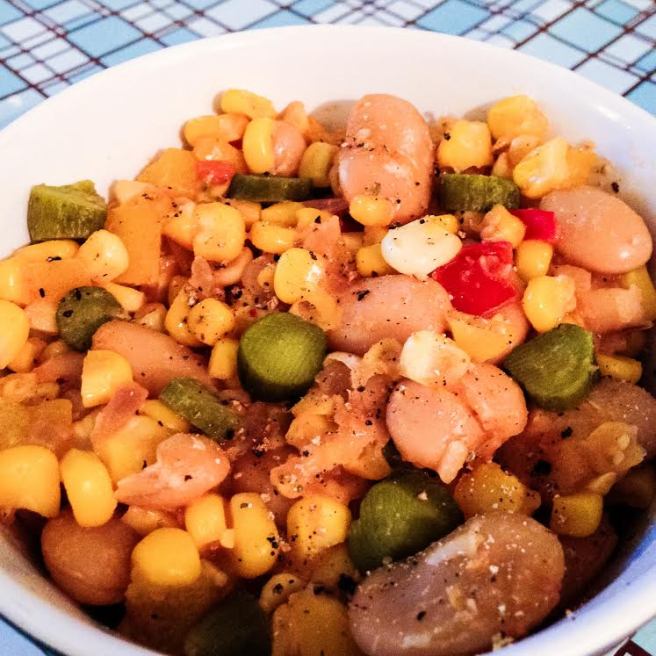 Garden Succotash with Cornichons again