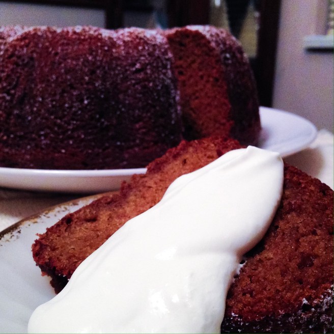 Olive Oil-Brown Sugar Pumpkin Bundt Cake
