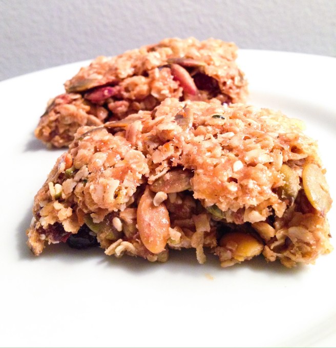 Honey and Peanut Butter Booster Bars