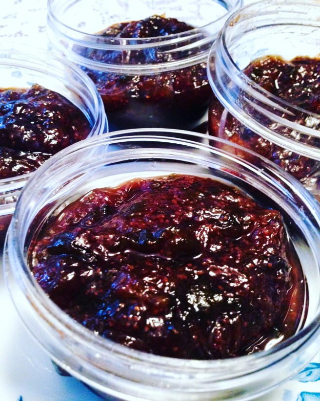 Fig, balsamic, honey, and vanilla jam