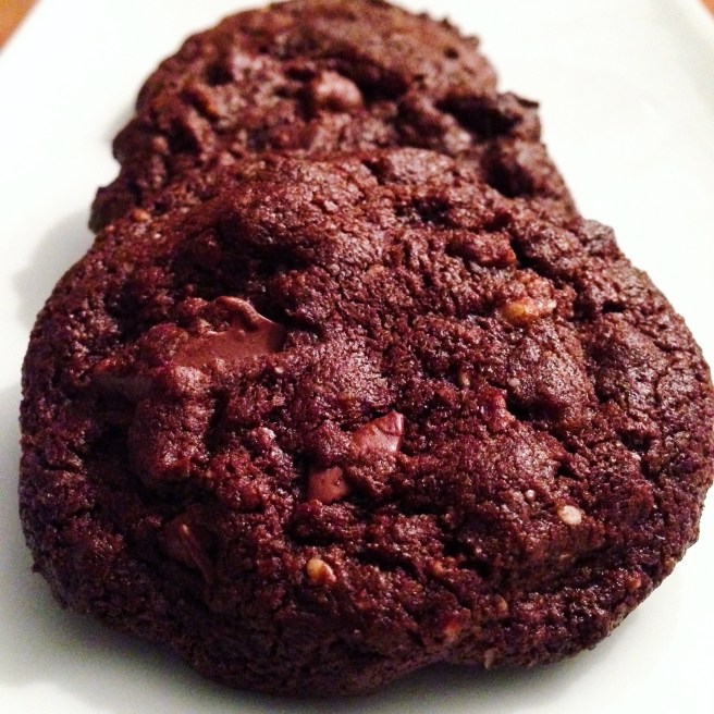 Cocoa-Tahini Cookies with Sesame Crunch