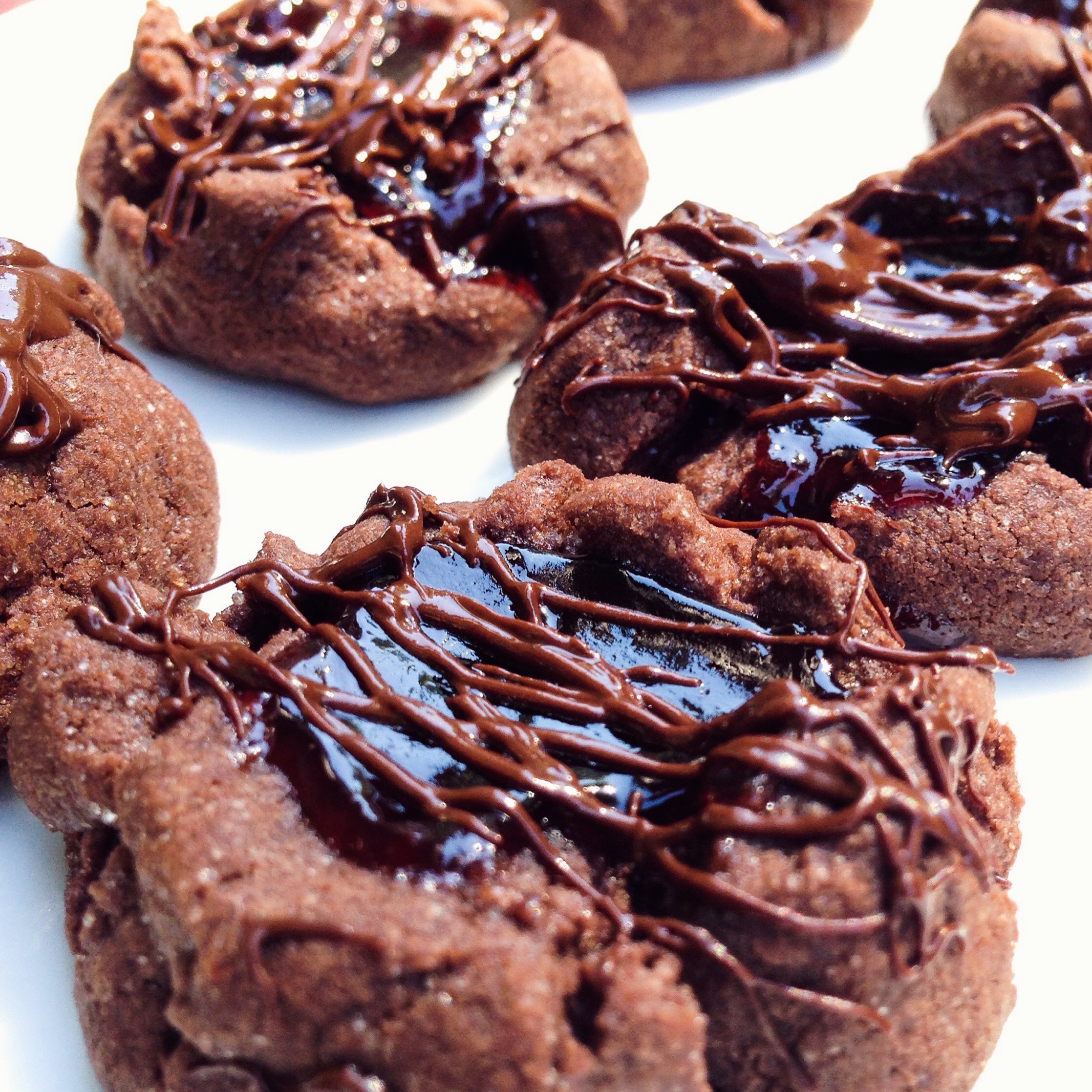 Chocolate-Raspberry Thumbprints