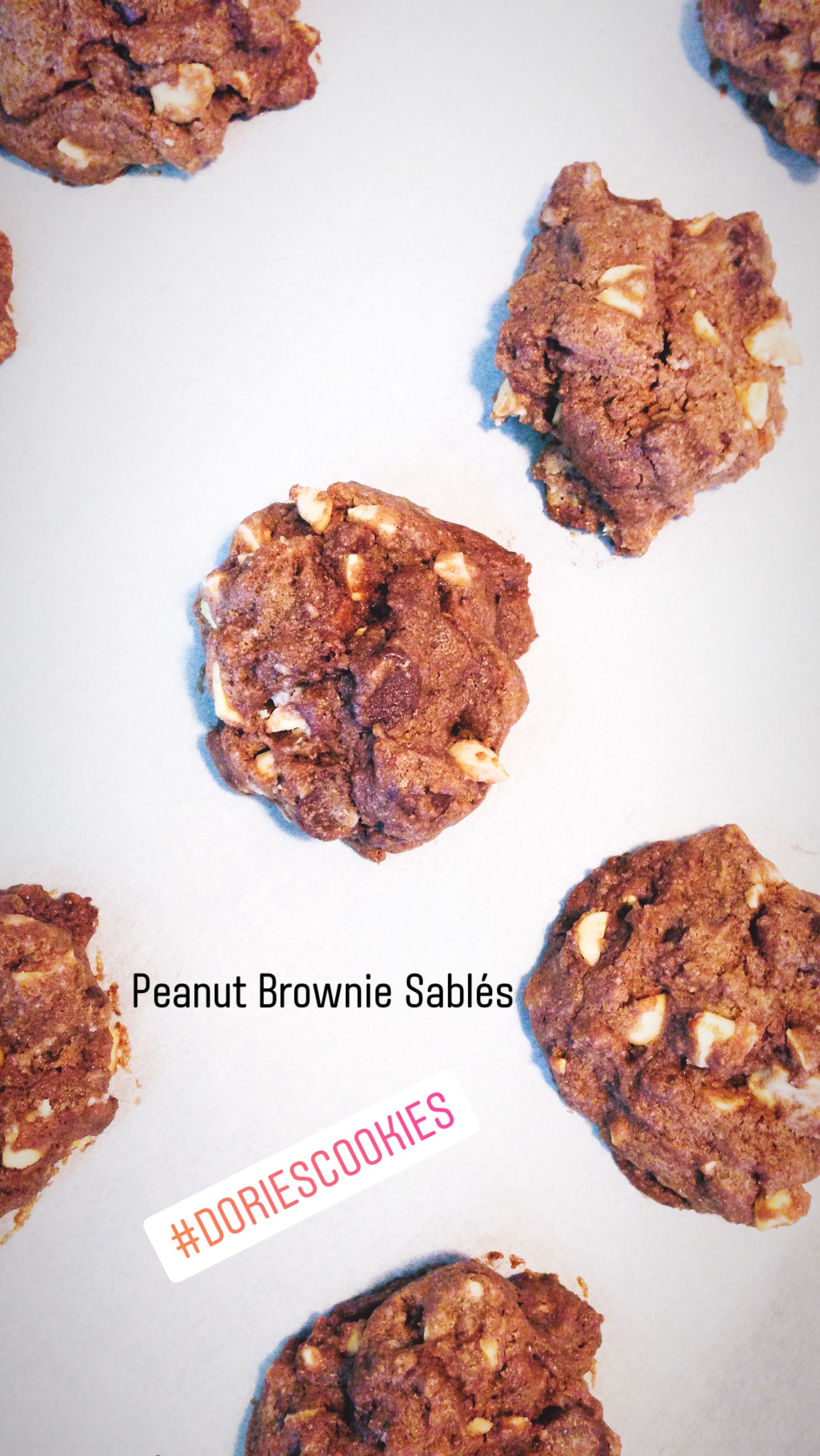 Peanut Brownie Sablés